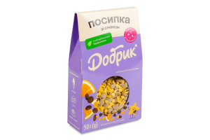 Посыпка кондитерская фигурная Апельсин-шоколад Добрик к/у 50г