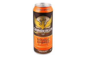Пиво спеціальне 500мл 6.5% темне пастеризоване Double ambree Grimbergen з/б