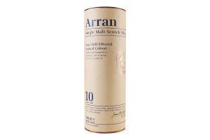 Виски 0.7л 40% односолодовый 10YO Arran тубус