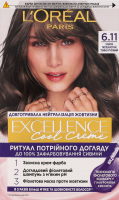 Крем-краска для волос стойкая защитная Excellence Cool Creme №6.11 L'Oreal Paris 1шт