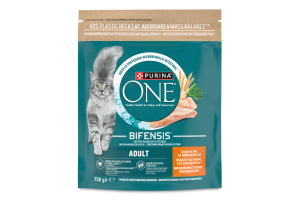 Корм сухой полнорационный для взрослых котов с высоким содержанием курицы Adult Purina One д/п 750г