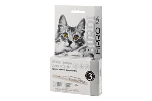 Краплі д/котів Бурді Фіпро інсектоакарицидні 3*1мл O.L.KAR.
