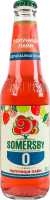 Сидр 330мл 0% безалкогольный Клубника-лайм Somersby бут