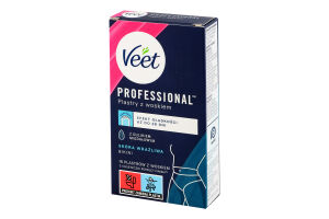 Полоски для депиляции восковые для чувствительной кожи Professional Veet 16шт