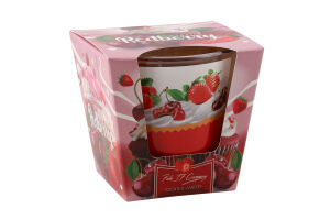 Свічка ароматична Tindra Вишня-полуниця 130г скло Пако ІФ