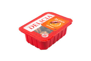 Печенье сдобное сбивное со вкусом апельсина Делиция Delicia лоток 300г