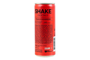 Напій слабоалкогольний 250мл 7% сильногазований Текіла Самбреро Cocktails Shake з/б
