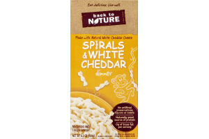 Back To Nature Spirals & White Cheddar Dinner