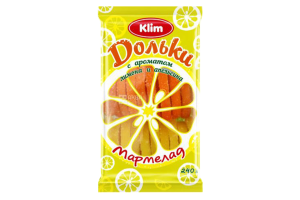 Мармелад Клим Дольки Лимон-Апельсин 240г