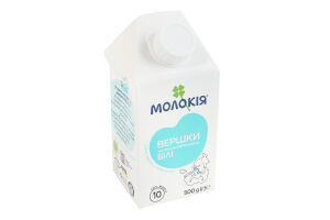 Сливки 10% ультрапастеризованные Белые Молокія т/п 500г