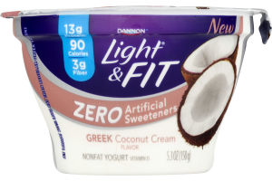 Dannon Light & Fit Greek Nonfat Yogurt Coconut Cream
