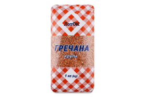 Крупа гречана ядриця швидкорозварювана ЛотОК 1ґ м/у 1кг