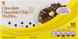 Ahold Chocolate Chocolate Chip Waffles - 10 CT