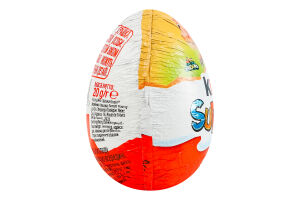 Яйце з молочного шоколаду з молочним внутрішнім шаром та іграшкою Natoons Kinder Surprise м/у 20г