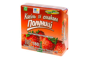 Кисель со вкусом клубники с яблочным концентрированным соком Золоте Зерно м/у 180г