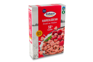 Серця вівсяні Frebaco Kvarn цільнозернові малина