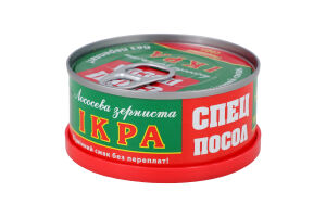 Икра лососевая зернистая соленая Спецпосол ж/б 100г