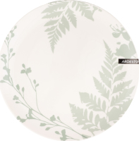 Тарілка обідня Capri біло-зелена порцеляна 26,8см Ardesтo