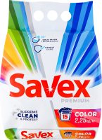 Средство моющее порошкообразное для автоматической стирки Color Premium Savex 2.25кг