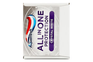 Паста зубна з фтором Кришталева білизна Захист все в одному Aquafresh 75мл