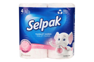 Папір туалетний 3-х шаровий Powder Scented Selpak 4шт