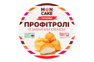 Пирожное Профитроли с заварным кремом Mon Cake к/у 140г