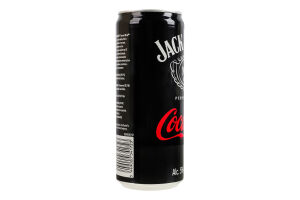Напій слабоалкогольний 330мл 5% сильногазований Tennessee Whiskey Jack Daniel's&Coca-Cola з/б