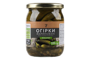 Конс Огірки 7 520 г мариновані
