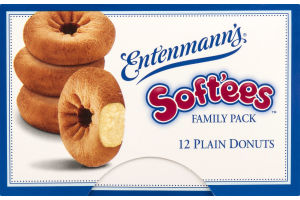 Entenmann's Soft'ees Plain Donuts Family Pack - 12 CT