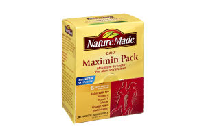 Nature Made Daily Maximin Pack Maximum Strength Multivitamin with Lutein Dietary Supplement Packets - 30 CT