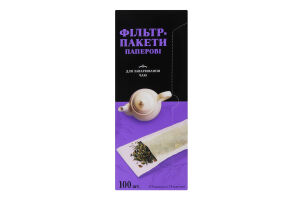 Фільтри для чая в чайник, 100шт/уп