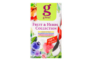 Набір чаїв G'tea! Fruit&Herbs collection 4 види