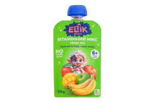 Пюре для детей от 6мес фруктовое Витаминный микс Elfik Magic д/п 100г