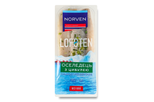 Сельдь филе с луком без масла Lofoten Norven сл/с лоток 180г