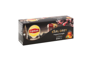 Чай чорний Earl Gray Lipton к/у 37.5г