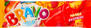 Мороженое 10% в соковом покрытии Манго-малина Bravo Хладик м/у 70г