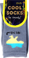 Носки жен Cool Socks Карта Украины серый р.23-25
