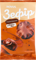 Зефир с яблочным пюре Глазированный Novus м/у 265г