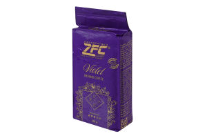 Кава натуральна смажена мелена зернова Violet ZFC в/у 250г