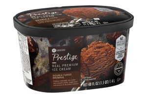 Prestige Real Premium Ice Cream Double Fudge Brownie