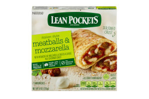 Lean Pockets Italian Style Meatballs & Mozzarella Sandwiches - 2 CT