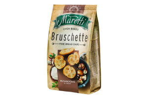 Брускетти хлібні запечені Mushrooms Cream Maretti м/у 70г