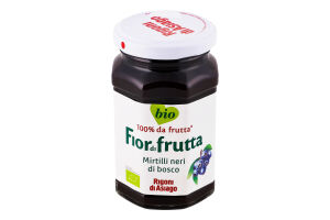 Джем чорничний органічний пастеризований Bio Fiordifrutta с/б 250г