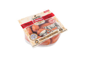 Сардельки З яловичиною Ранчо в/с кг