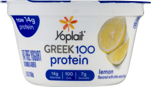 Yoplait Greek 100 Protein Fat Free Yogurt Lemon