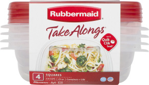 Rubbermaid Take Alongs Squares - 4 CT