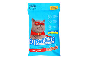 Наполнитель для туалета древесный Cтандарт Super Cat 3кг