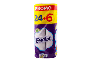 Папір туалетний 3-х шаровий Paradise Emeka 30шт