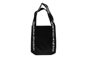 Торбинка чорна 47*41см ручка 75см 210г/м2 Тетрада