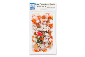 Мікс морепродуктів заморожений для різотто або спагетті Super preparato per risotto Sgattoni лоток 250г